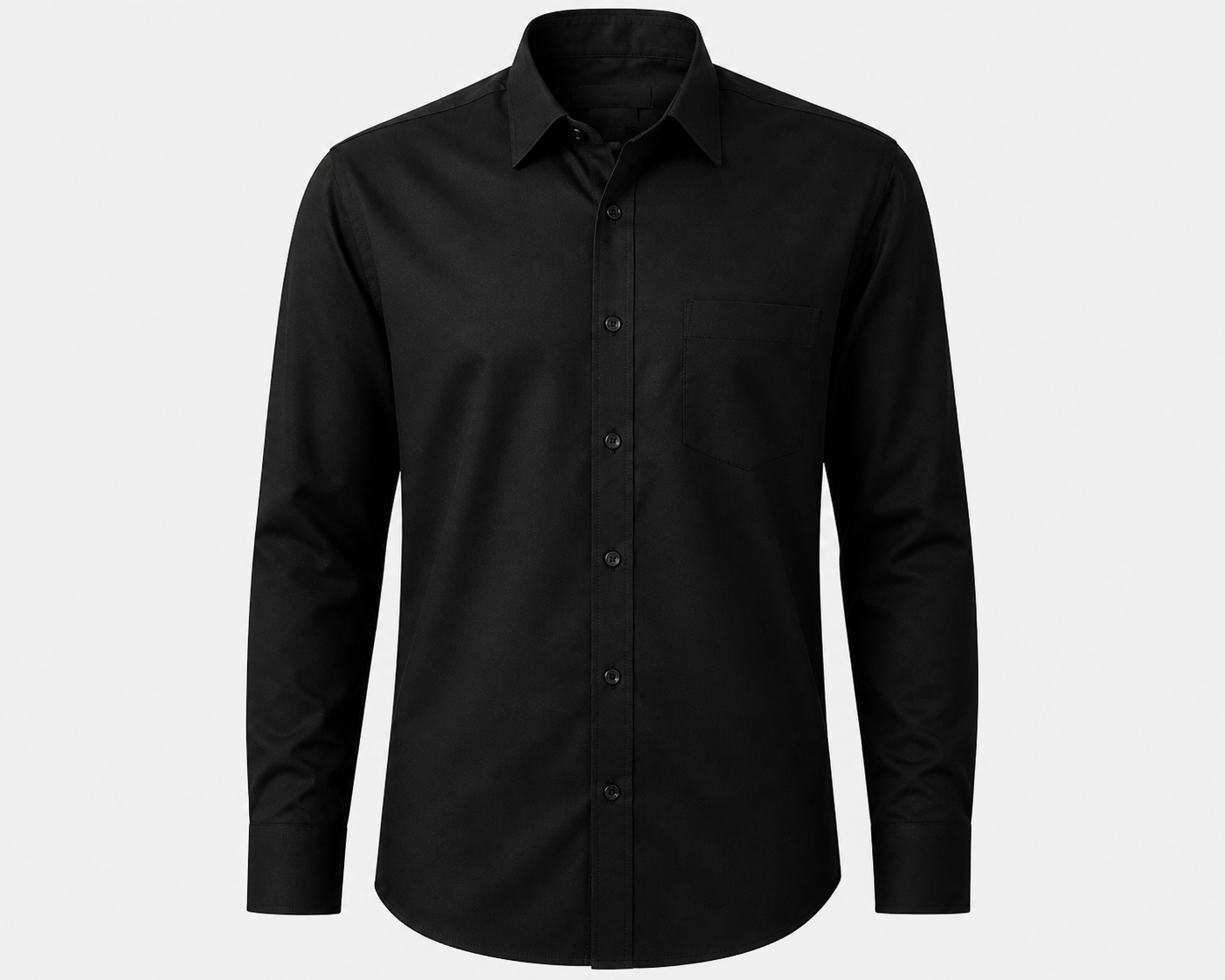 “Men’s Premium Black Cotton Shirt – Slim Fit, Casual & Formal Wear”